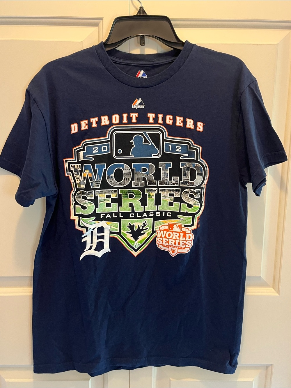 Detroit Tigers Navy 2012 World Series T-Shirt by Majestic size M